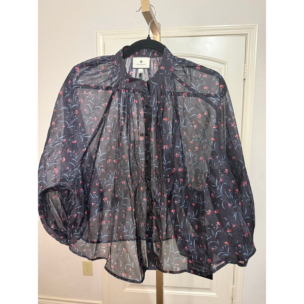 NWT Tuckernuck Sheer Floral Top